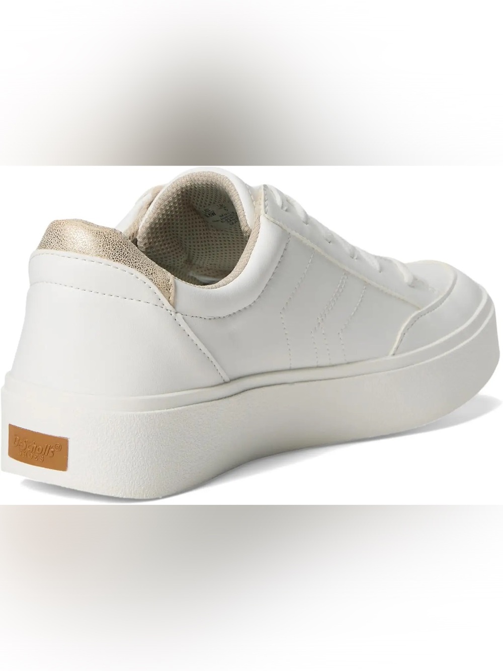 Dr. Scholl's Madison Lace White Sneakers with Bronze Accent Size 9 | NEW no box - Picture 10 of 11